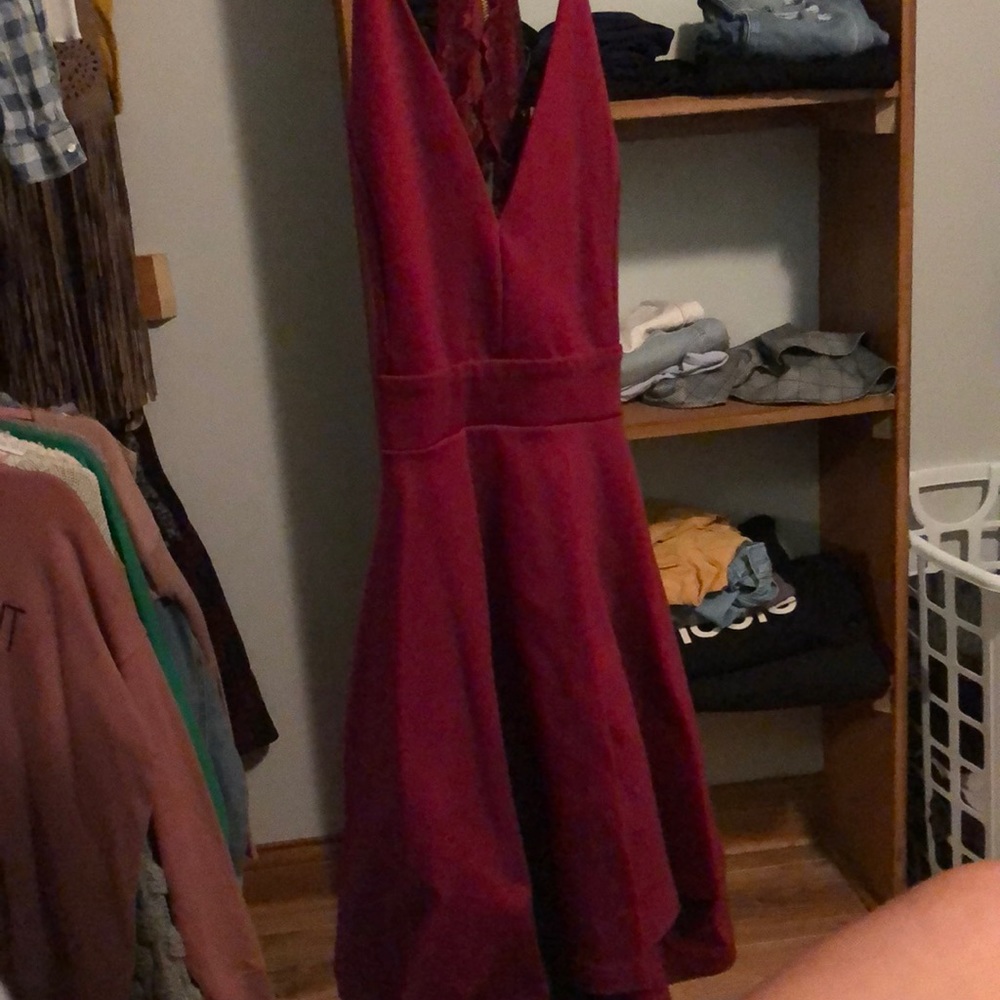 Late Night Fantasy Dress- Burgundy